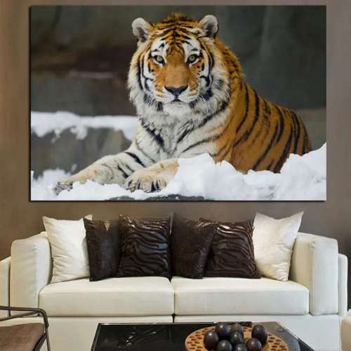 Large Tiger Print Wall Art