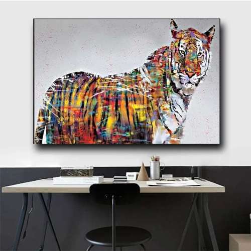 Tiger Painting Canvas Wall Art