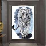 Giant White Tiger Wall Art