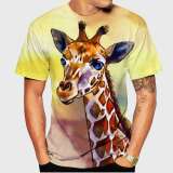 Oil Painting Giraffe T-Shirt