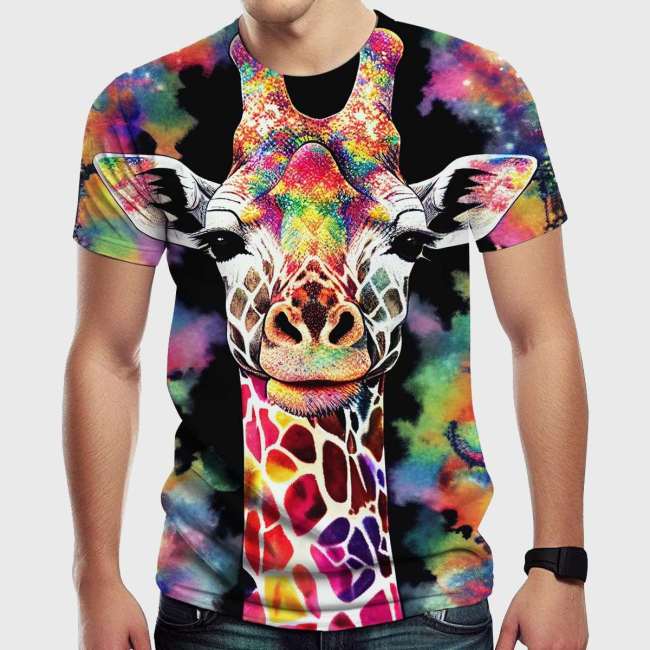 Colorful Giraffe T-Shirt