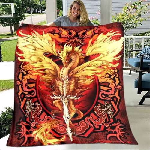 Fire Dragon Sword Blanket