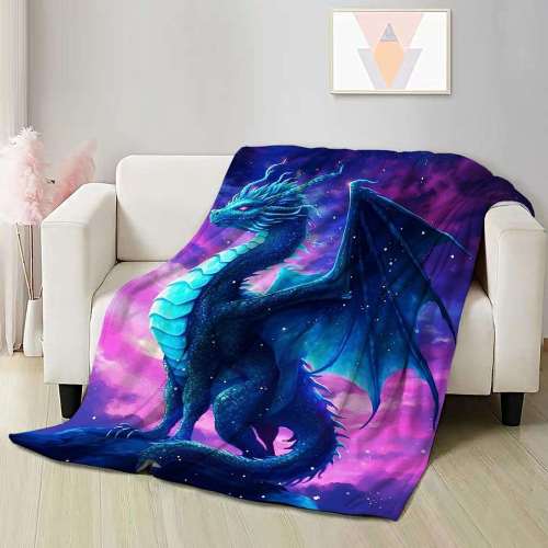 Dragon Print Blanket