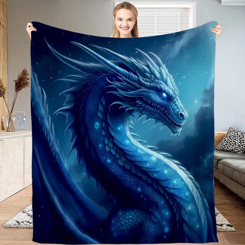 Blue Dragon Plush Blanket
