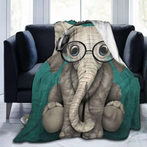 Green Baby Elephant Blanket