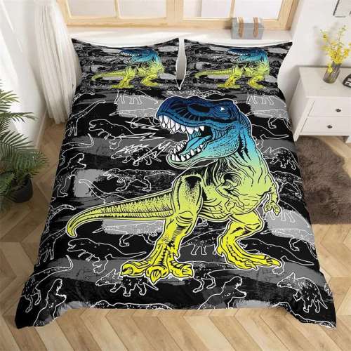 3D Cartoon Dinosaur Bed Sets