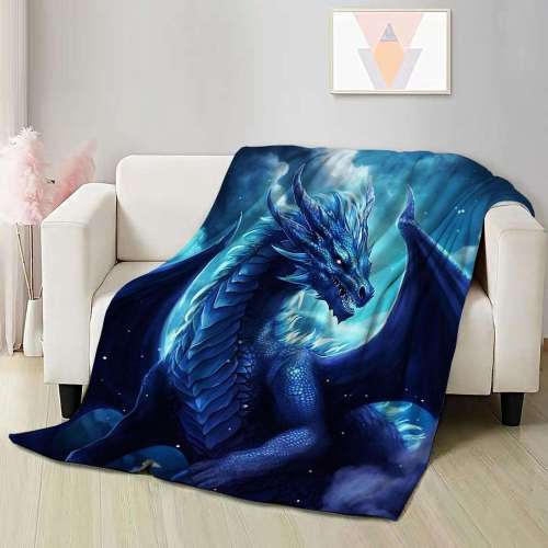 Blue Dragon Blanket