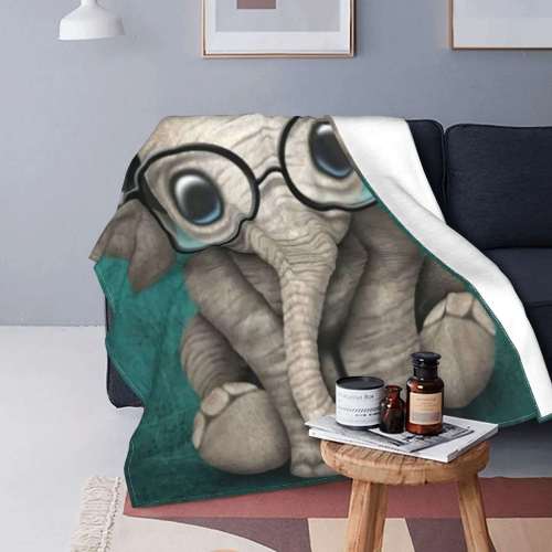 Green Baby Elephant Blanket