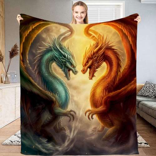 Double Dragons Blanket
