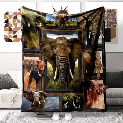 Elephants Blanket