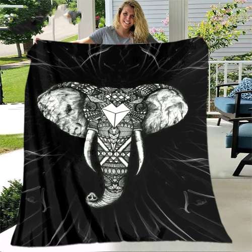 Elephant Head Blanket