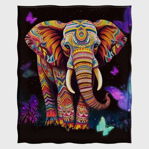 Totem Elephant Blanket