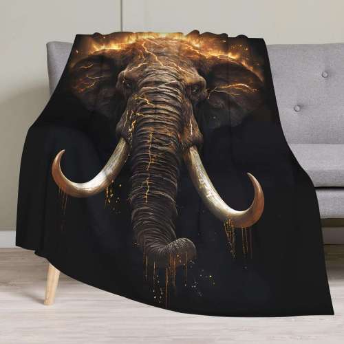 3D Elephant Blanket