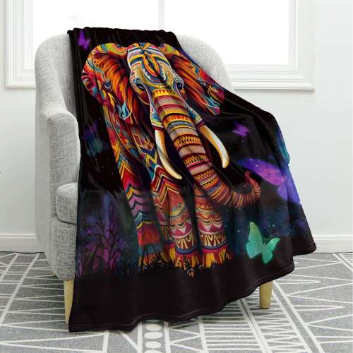 Totem Elephant Blanket