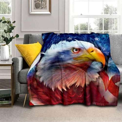 American Eagle Print Blanket