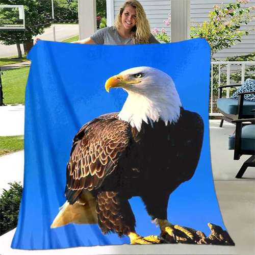 Blue Eagle Printed Blanket