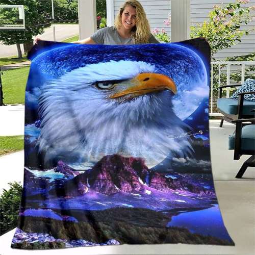 Mountain Cosmic Eagle Blanket