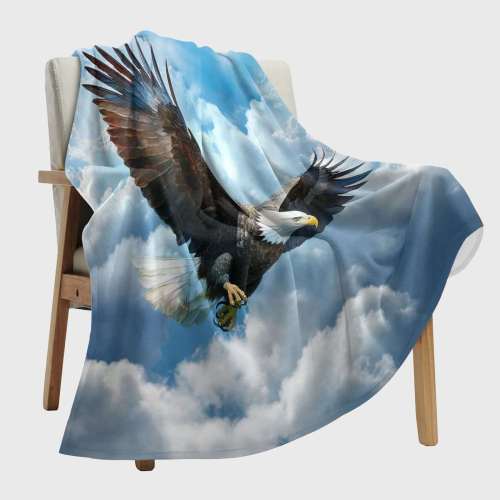 Blue Sky Eagle Blanket