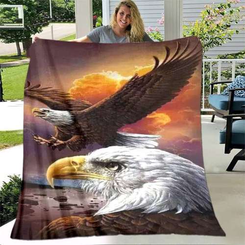 American Eagle Print Blanket