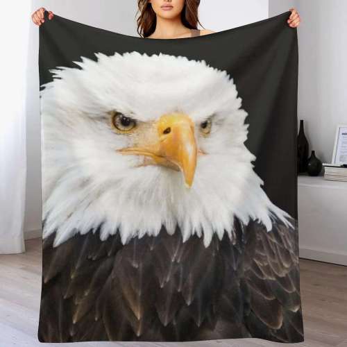 Soft Eagle Print Blanket