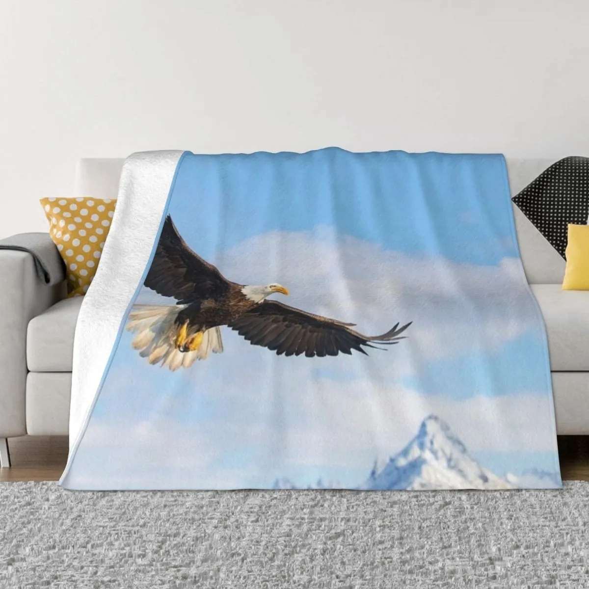 American Eagle Blue Sky Blanket TheWildLifeJewelry