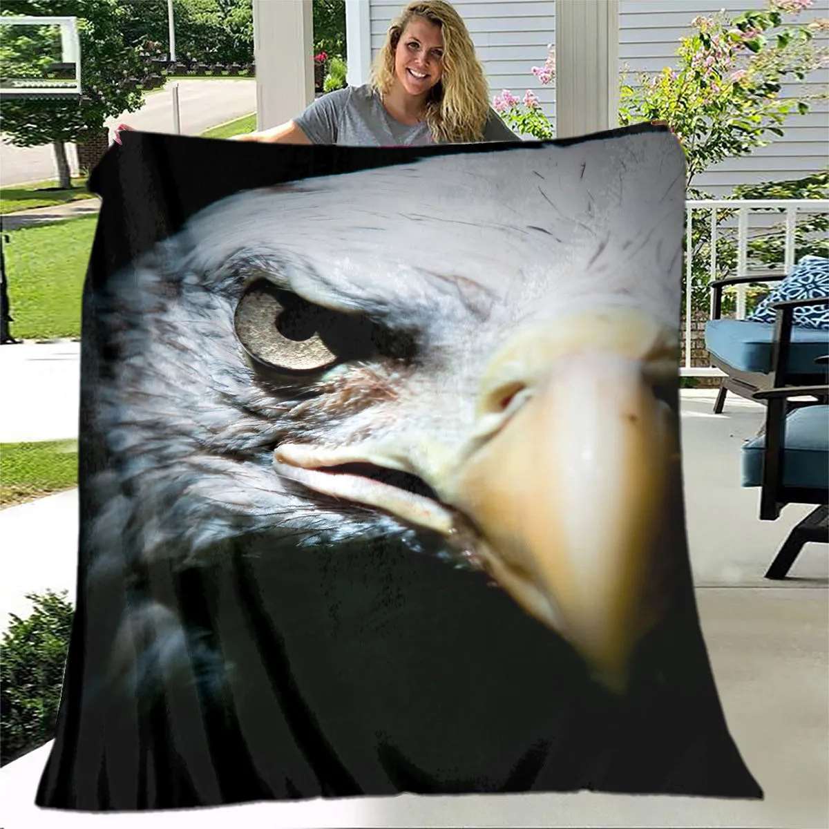 3D Bald Eagle Blanket TheWildLifeJewelry