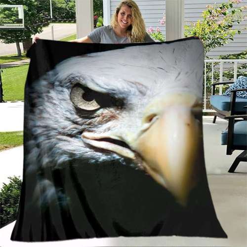 3D Bald Eagle Blanket