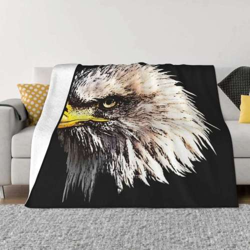 Black Eagle Printed Blanket