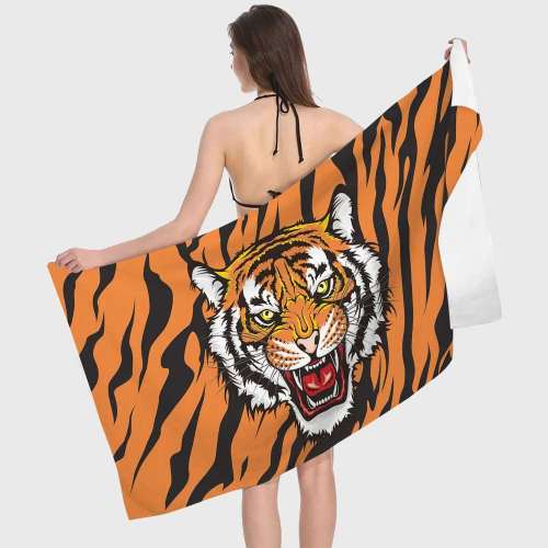 Tiger Pattern Beach Towel