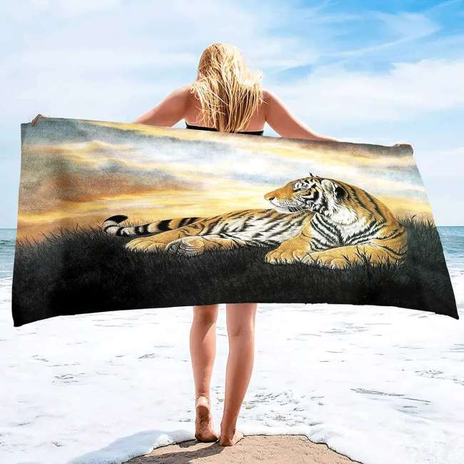Bengal Tiger Beach Towel