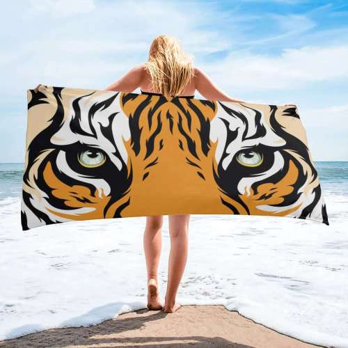 Tiger Eye Beach Towel