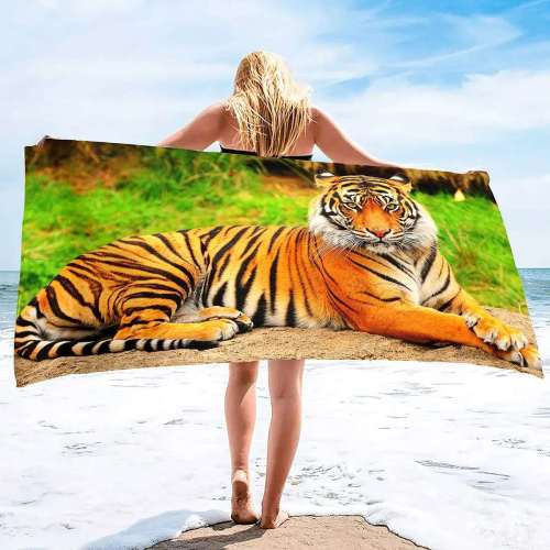 Bengal Tiger Beach Towel
