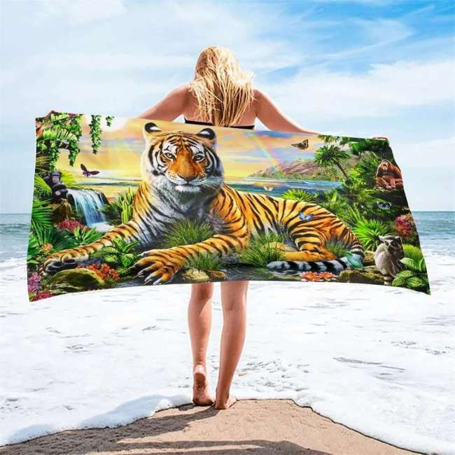 Forest Tiger Swim Towel