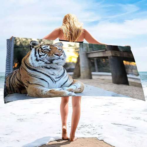 Animal Tiger Beach Towel