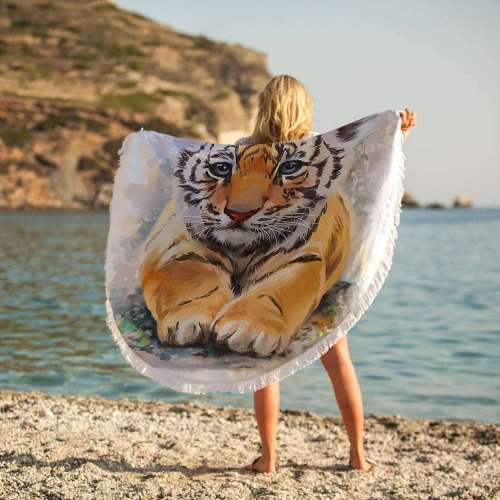 Baby Tiger Beach Towels