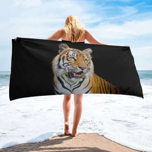 Lightweight Tiger Beach Towel
