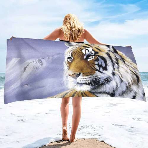 Mountain Tiger Beach Towel