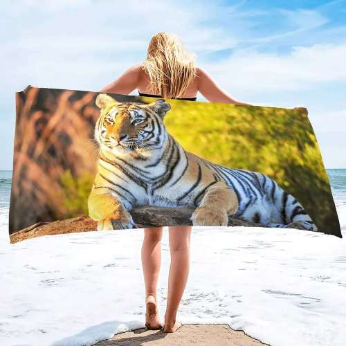 Tiger King Beach Towel