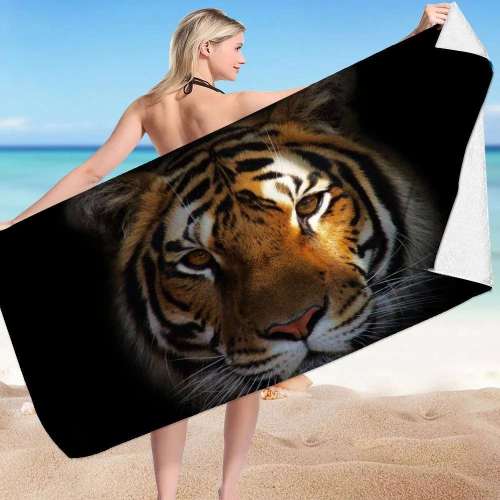 Cool Tiger Beach Towel