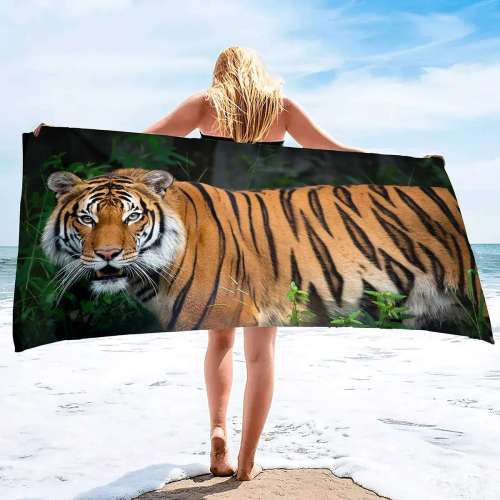 Lightweight Tiger Beach Towel
