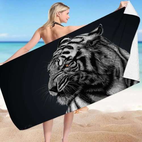 Thin Tiger Beach Towel