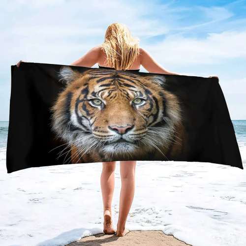 Quick Dry Tiger Beach Towel