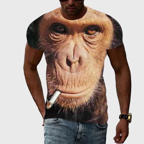 Funny Gorilla Pattern T-Shirt