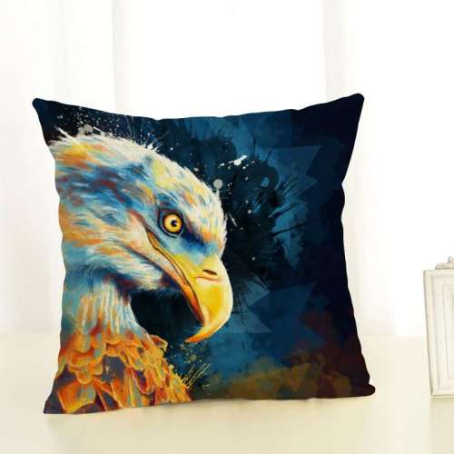 Colorful Eagle Cushion Cover