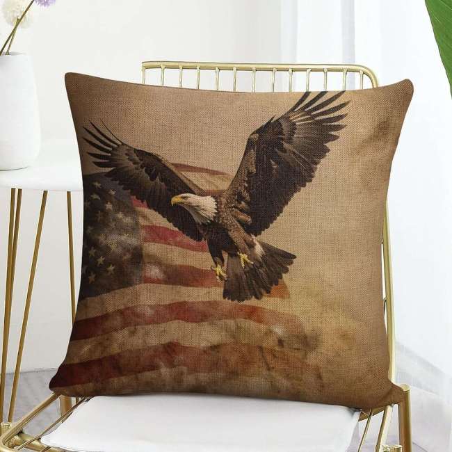 Vintage Eagle Flag Pillow Cases