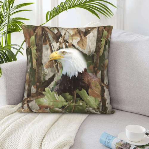 Eagle Printed Throw Pillow Cover