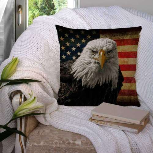 Bald Eagle Flag Cushion Covers