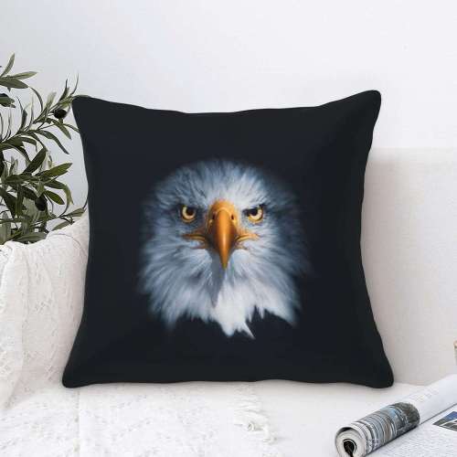 Bald Eagle Head Pillow Cover