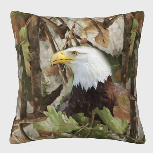 Eagle Printed Throw Pillow Cover