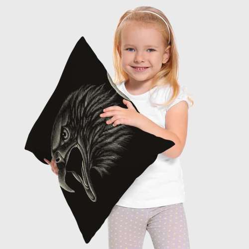 Black Eagle Head Cushion Covers